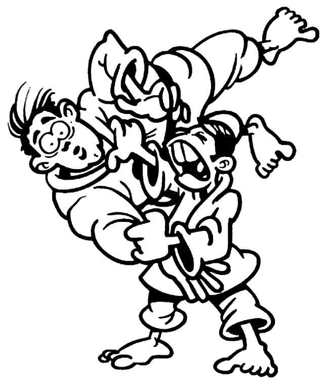 Coloriage Dessiner Judo 6