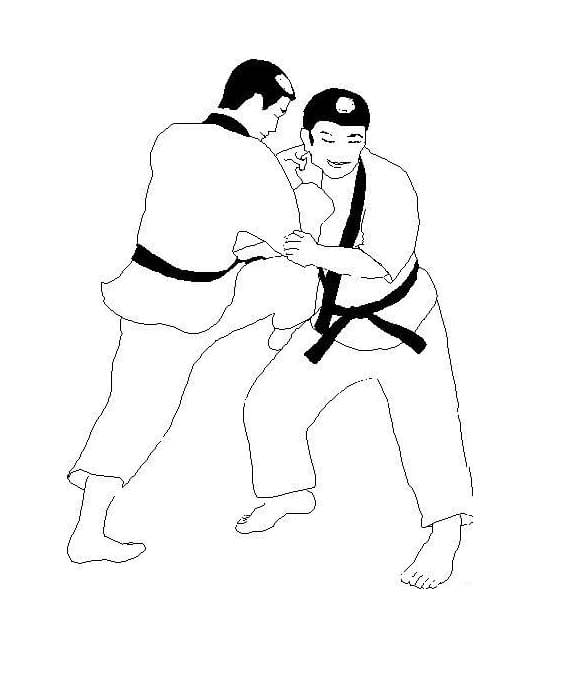 Coloriage Dessiner Judo facile