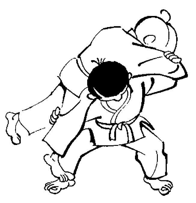 Coloriage Dessiner Judo imprimable