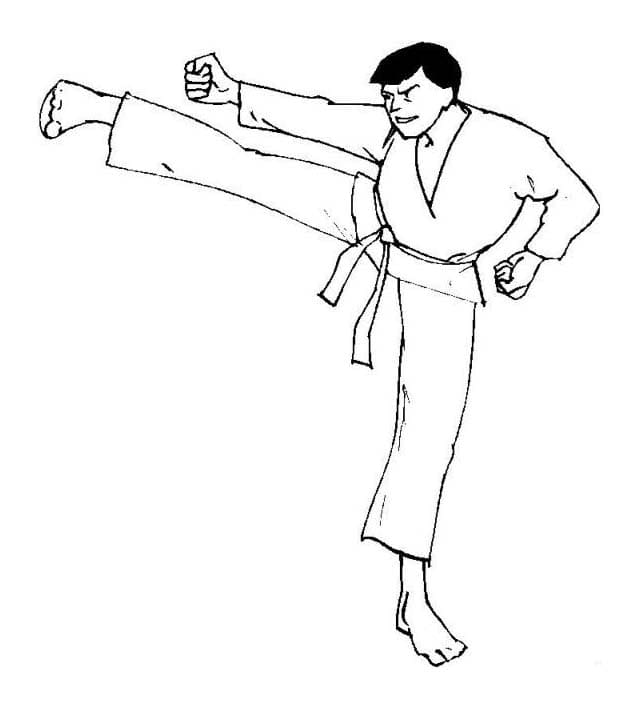 Coloriage Dessiner Judo pour enfants