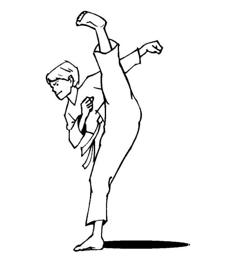 Coloriage Dessiner Judo pour les enfants