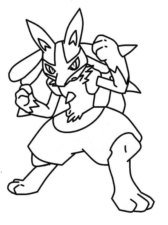 Coloriage Dessiner Lucario est cool