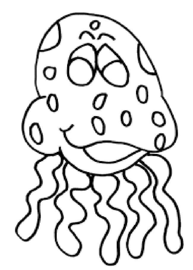 Coloriage Dessiner méduse gratuite
