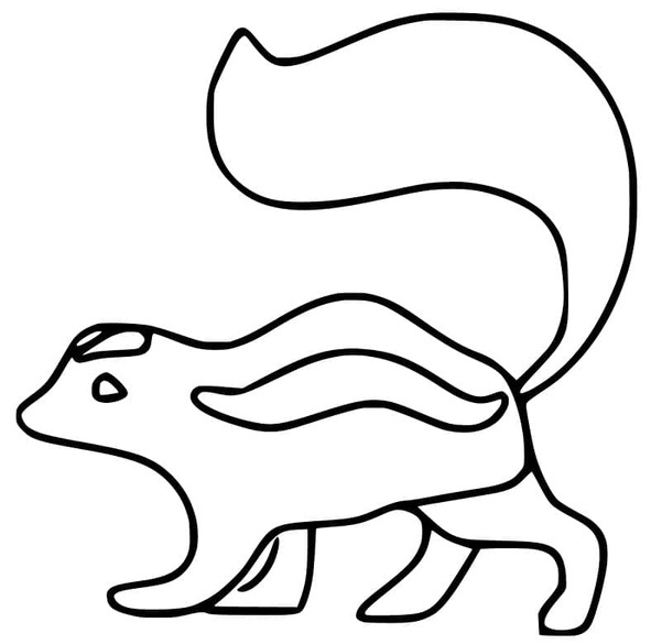 Coloriage Dessiner Mouffette