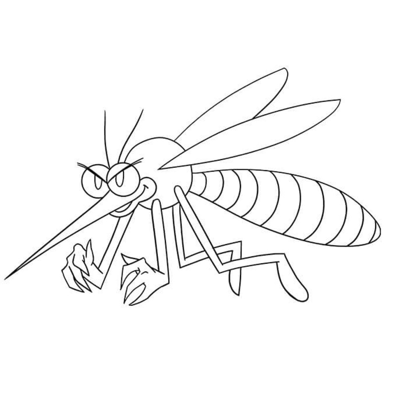 Coloriage Dessiner Moustique gratuite