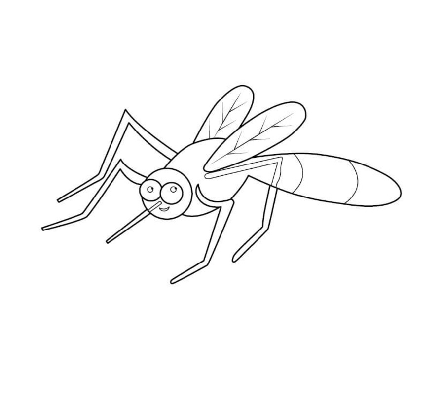 Coloriage Dessiner Moustique pour les enfants