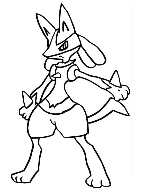 Coloriage Dessiner Pokémon Lucario