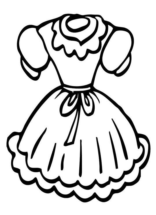 Coloriage Dessiner Robe basique