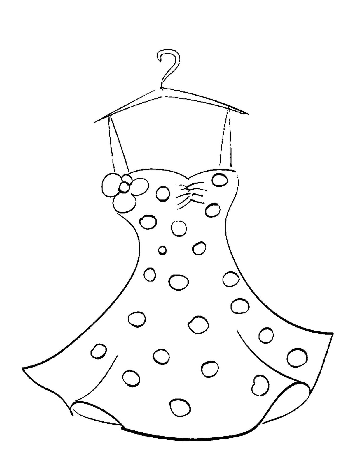 Coloriage Robe à imprimer