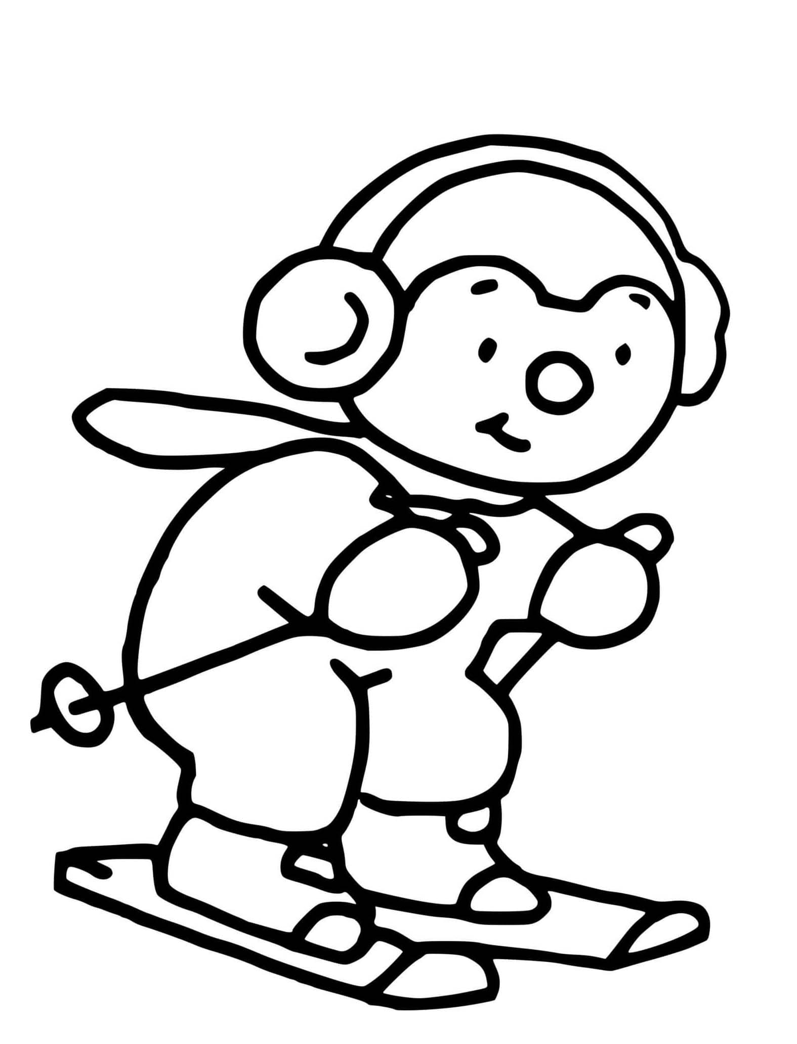 Coloriage Dessiner Ski 6