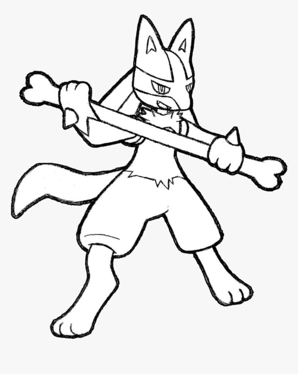 Coloriage Dessinez Lucario gratuite