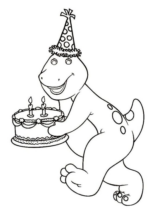 Coloriage Facile Barney et ses amis