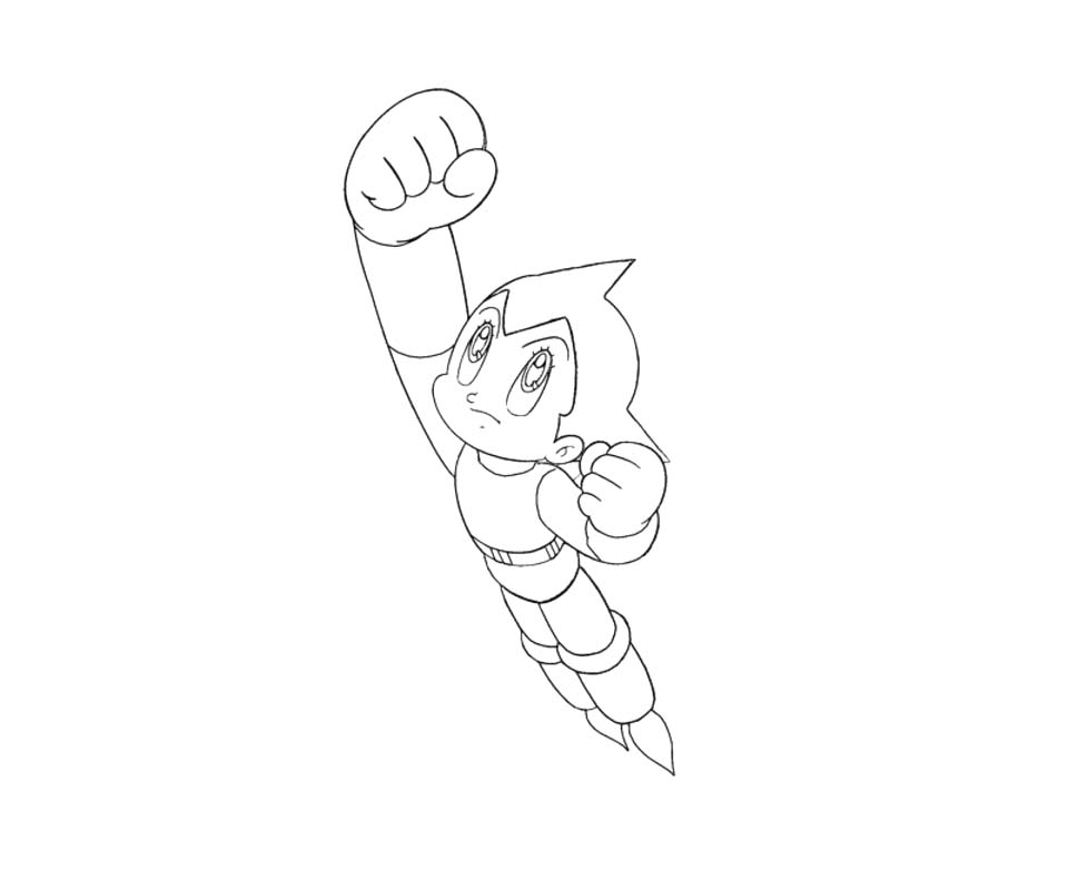Coloriage Image de Astro Boy basique