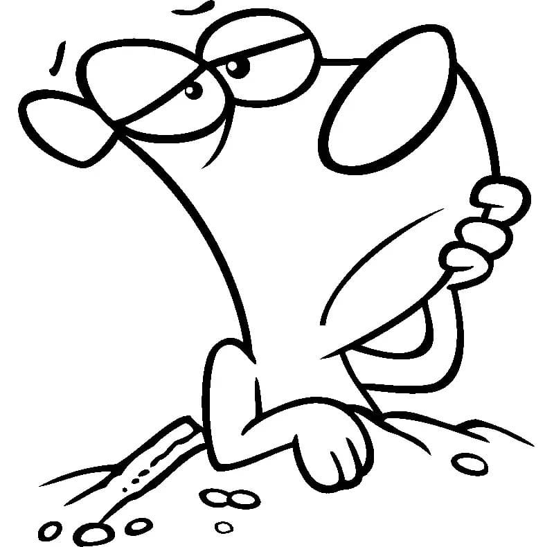 Coloriage Image de Marmotte