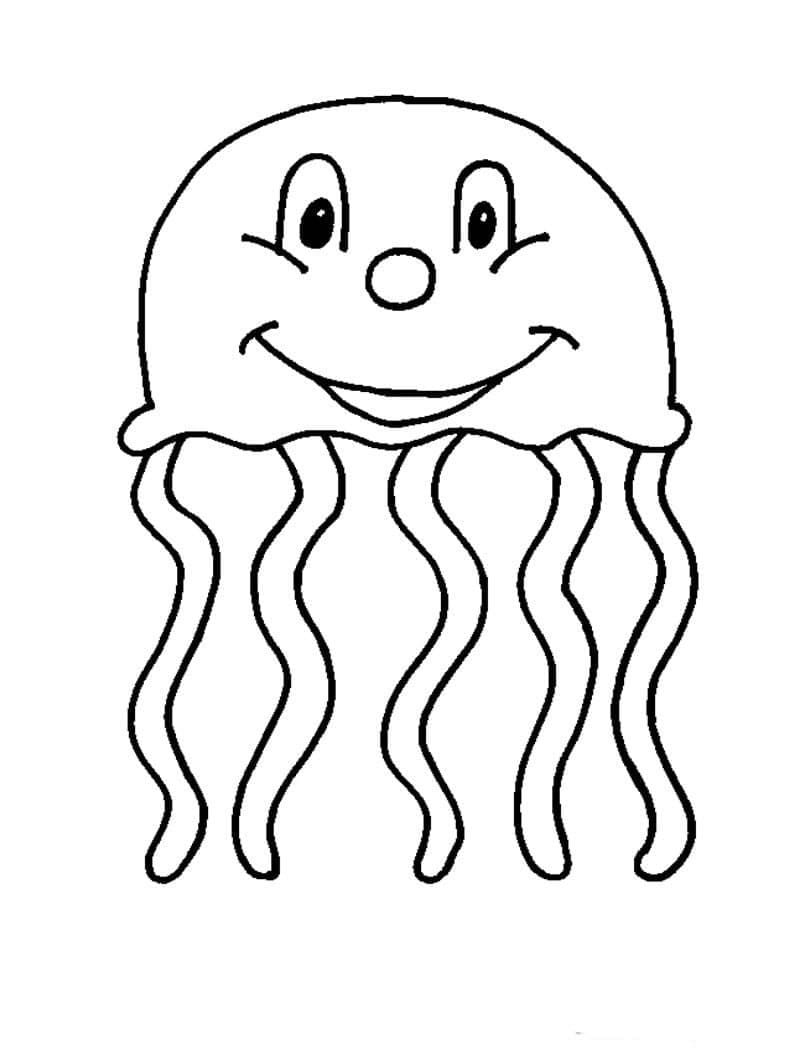 Coloriage Méduse à imprimer