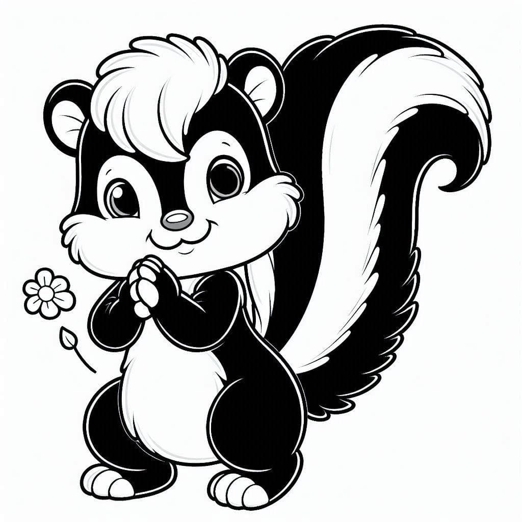 Coloriage Image de mouffette gratuite