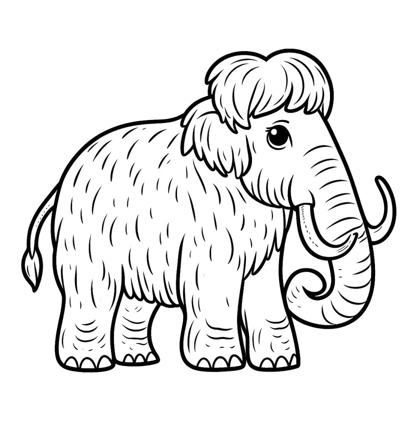Coloriage Image Mammouth imprimable gratuite