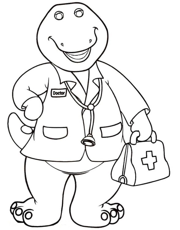 Coloriage Imager Barney et ses amis imprimable