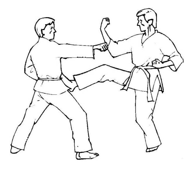 Coloriage Judo pour enfant