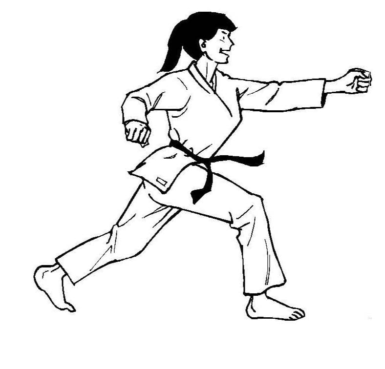 Coloriage Judo pour enfants