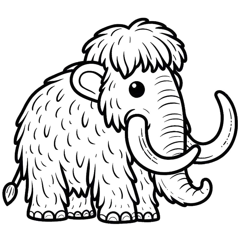 Coloriage Mammouth 1