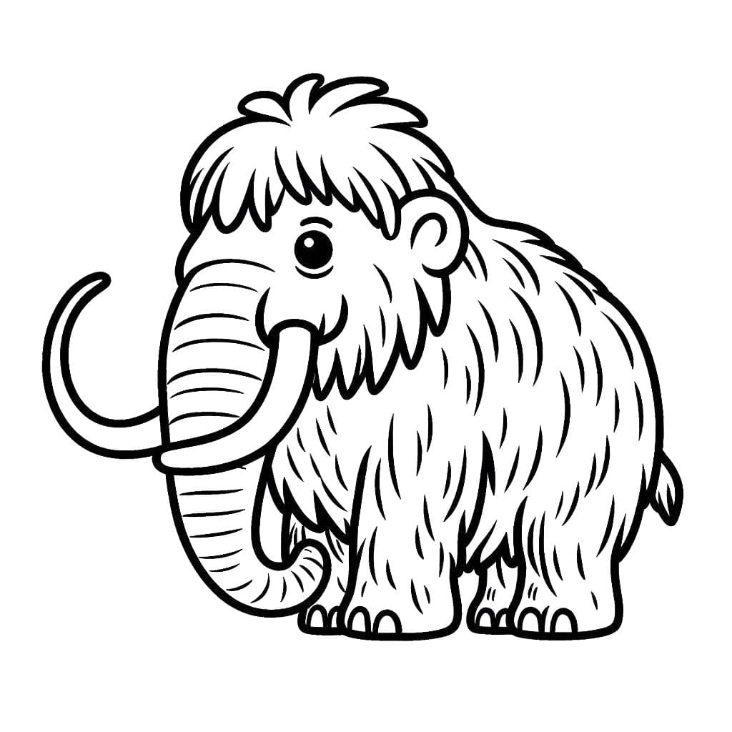 Coloriage Mammouth 2