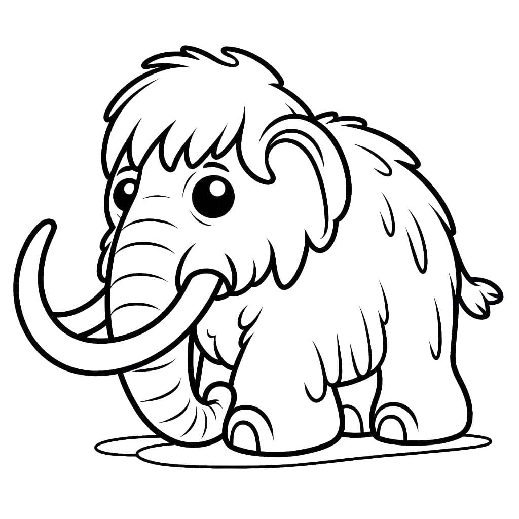 Coloriage Mammouth 5