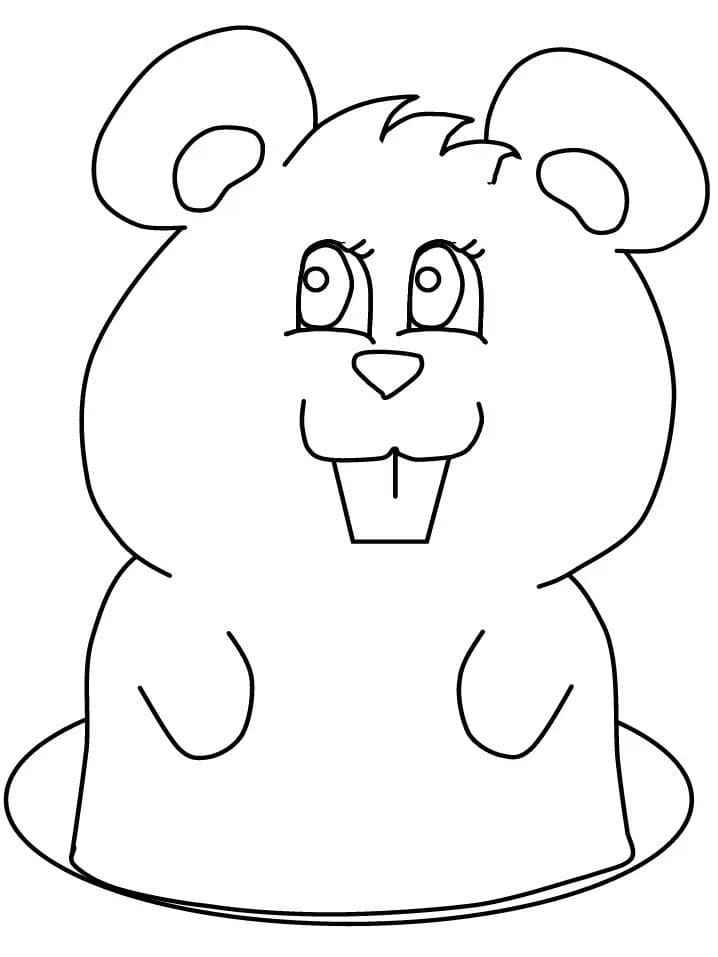 Coloriage Marmotte imprimable