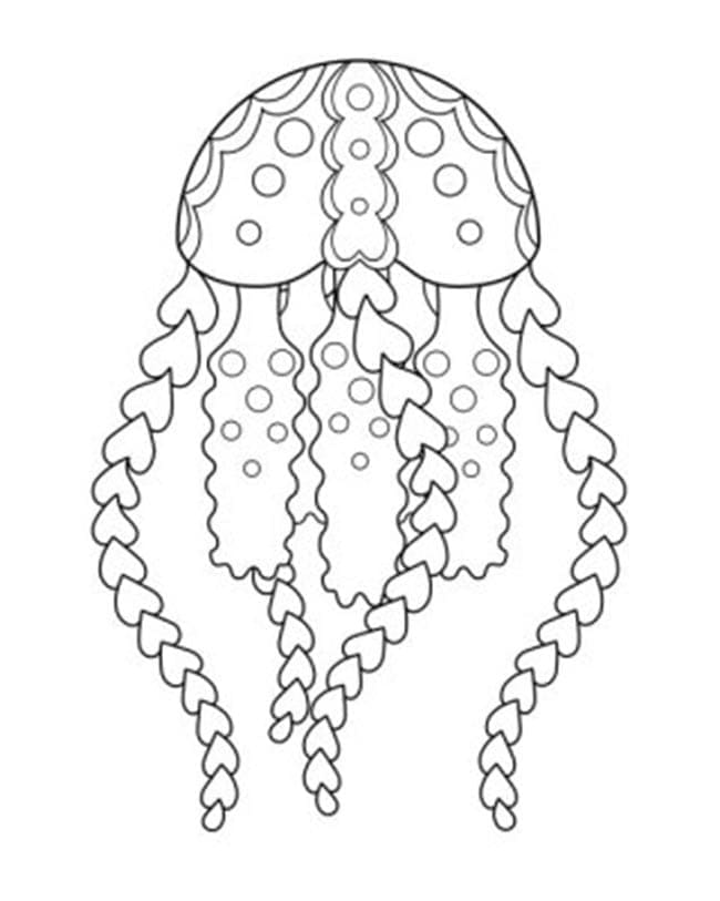 Coloriage Méduse imprimer
