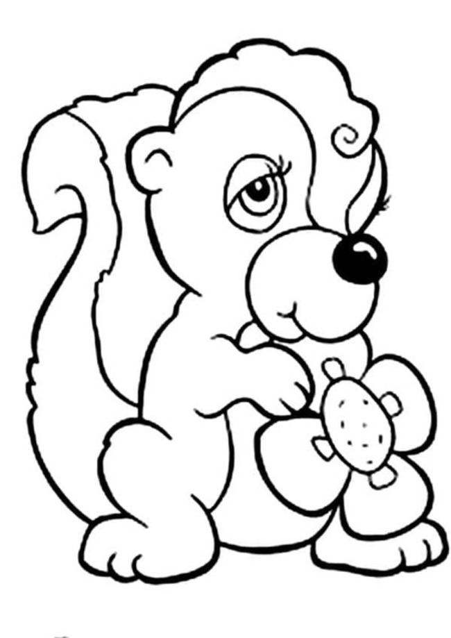 Coloriage Mouffette 1