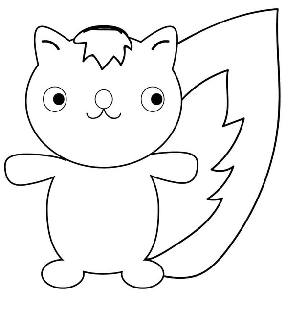 Coloriage Mouffette 4