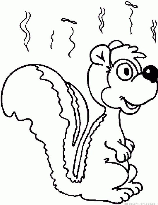 Coloriage Mouffette pour enfants