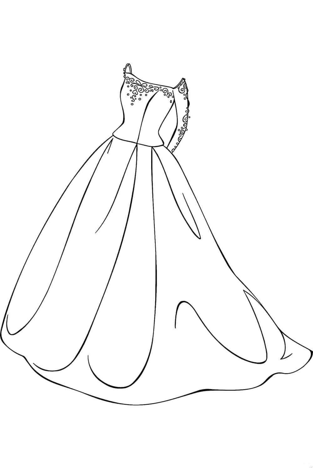 Coloriage Robe pour les enfants