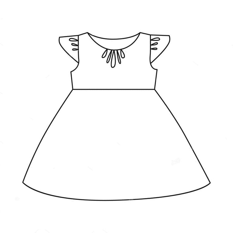 Coloriage Robe très basique