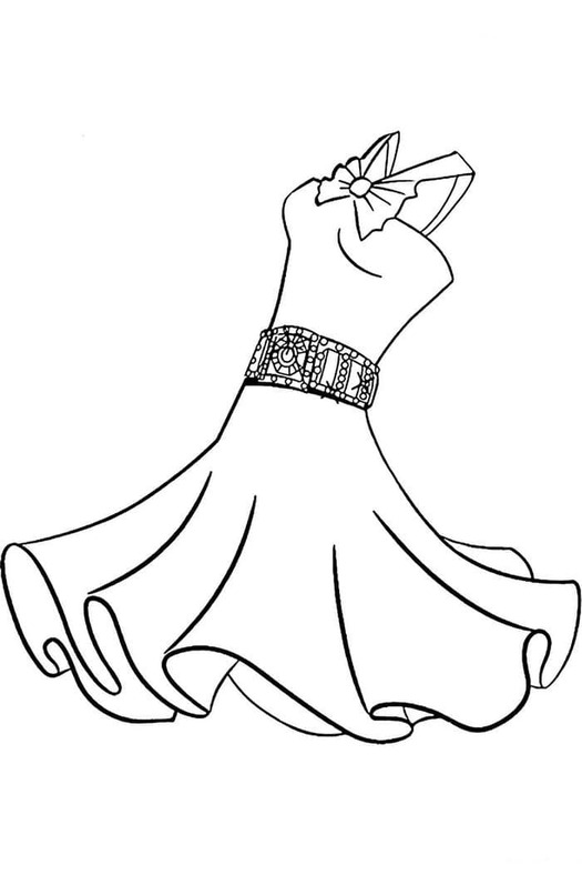 Coloriage Robe très simple
