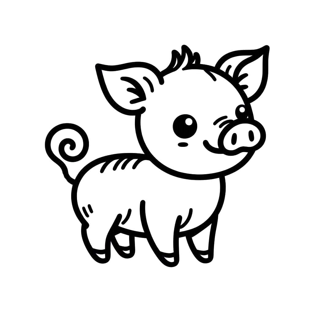 Coloriage Sanglier 2