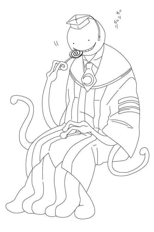 Coloriage Assassination Classroom chez enfant