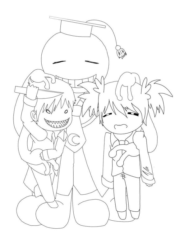 Coloriage Assassination Classroom chez enfants