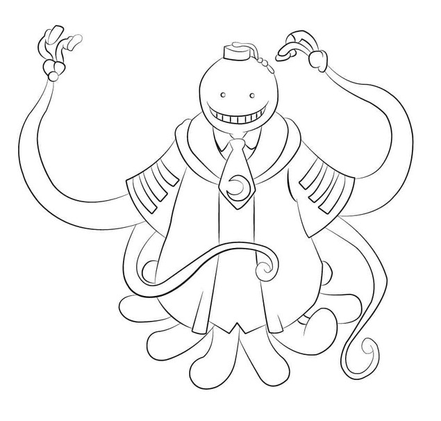 Coloriage Assassination Classroom gratuit pour les enfants