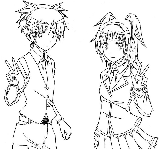 Coloriage Assassination Classroom pour enfants