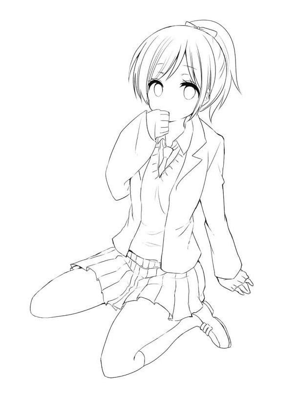 Coloriage Assassination Classroom simple chez les enfants