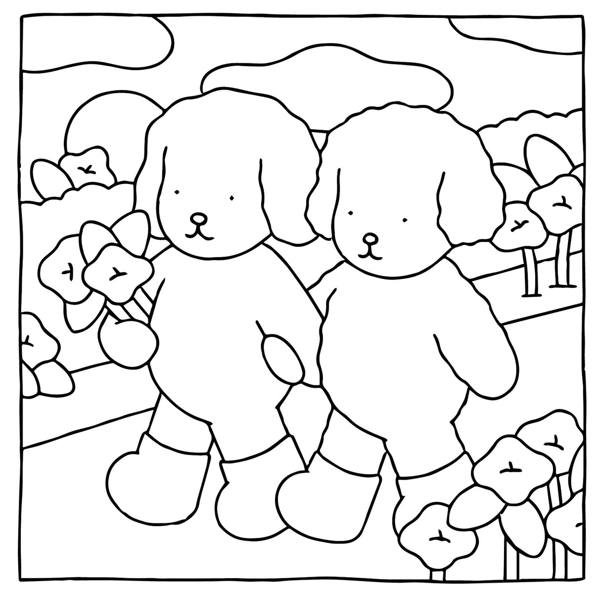 Coloriage Bobbie Goods facile