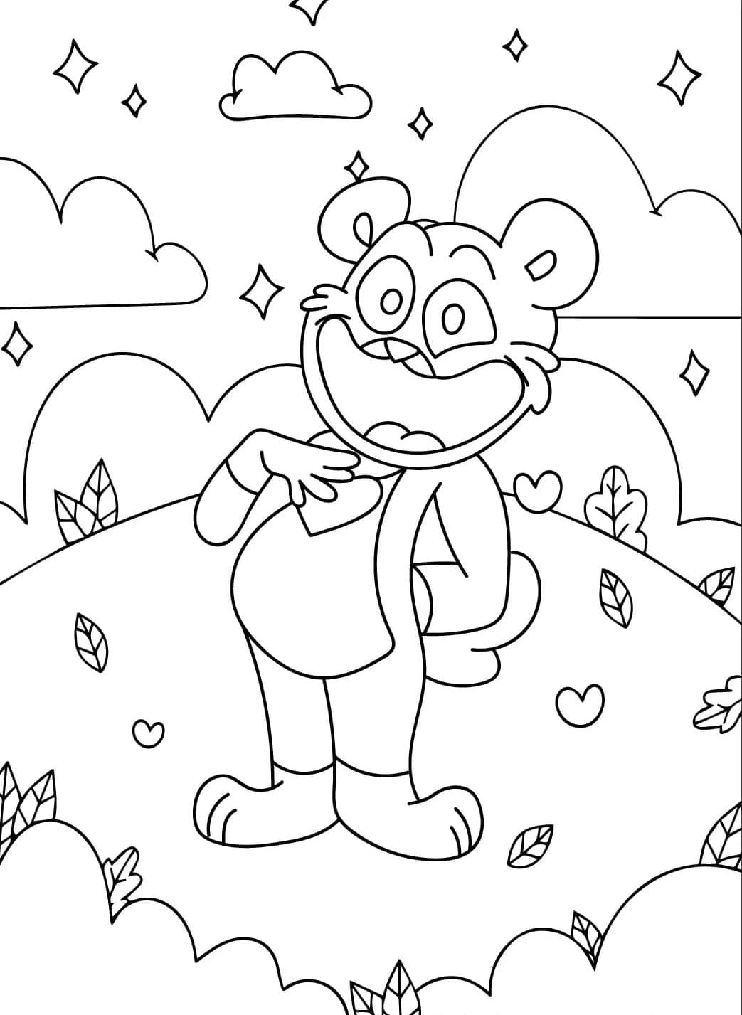 Coloriage Bobby BearHug imprimable facile