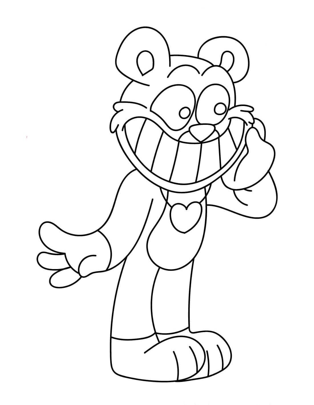 Coloriage Bobby BearHug imprimable gratuite