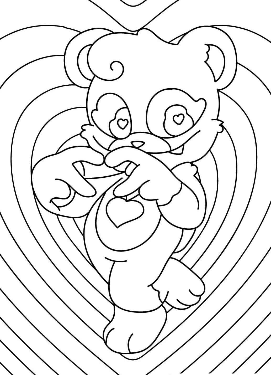 Coloriage Bobby BearHug pour enfant