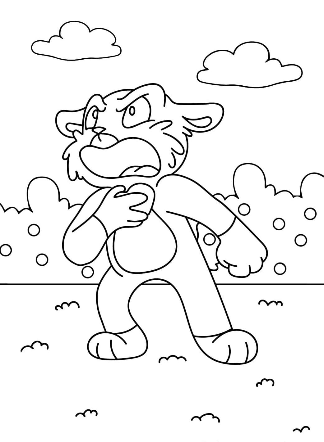 Coloriage Bobby BearHug pour enfants
