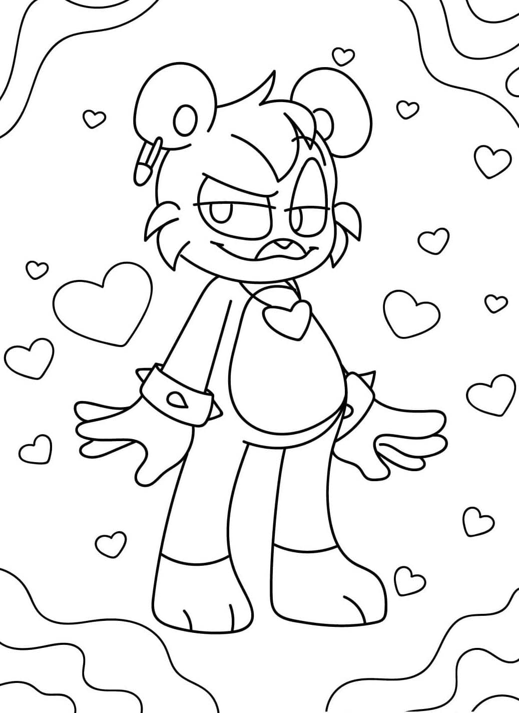 Coloriage Bobby BearHug simple