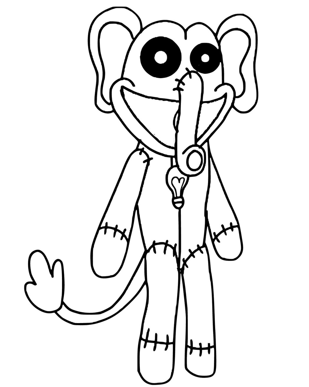 Coloriage Bubba Bubbaphant basique imprimable