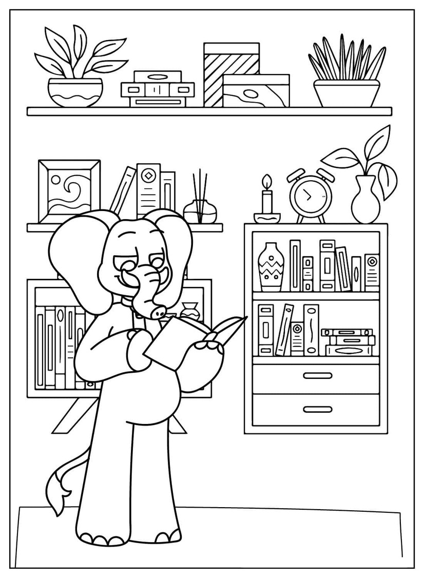 Coloriage Bubba Bubbaphant gratuit pour les enfants
