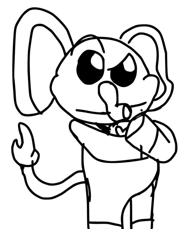 Coloriage Bubba Bubbaphant imprimable